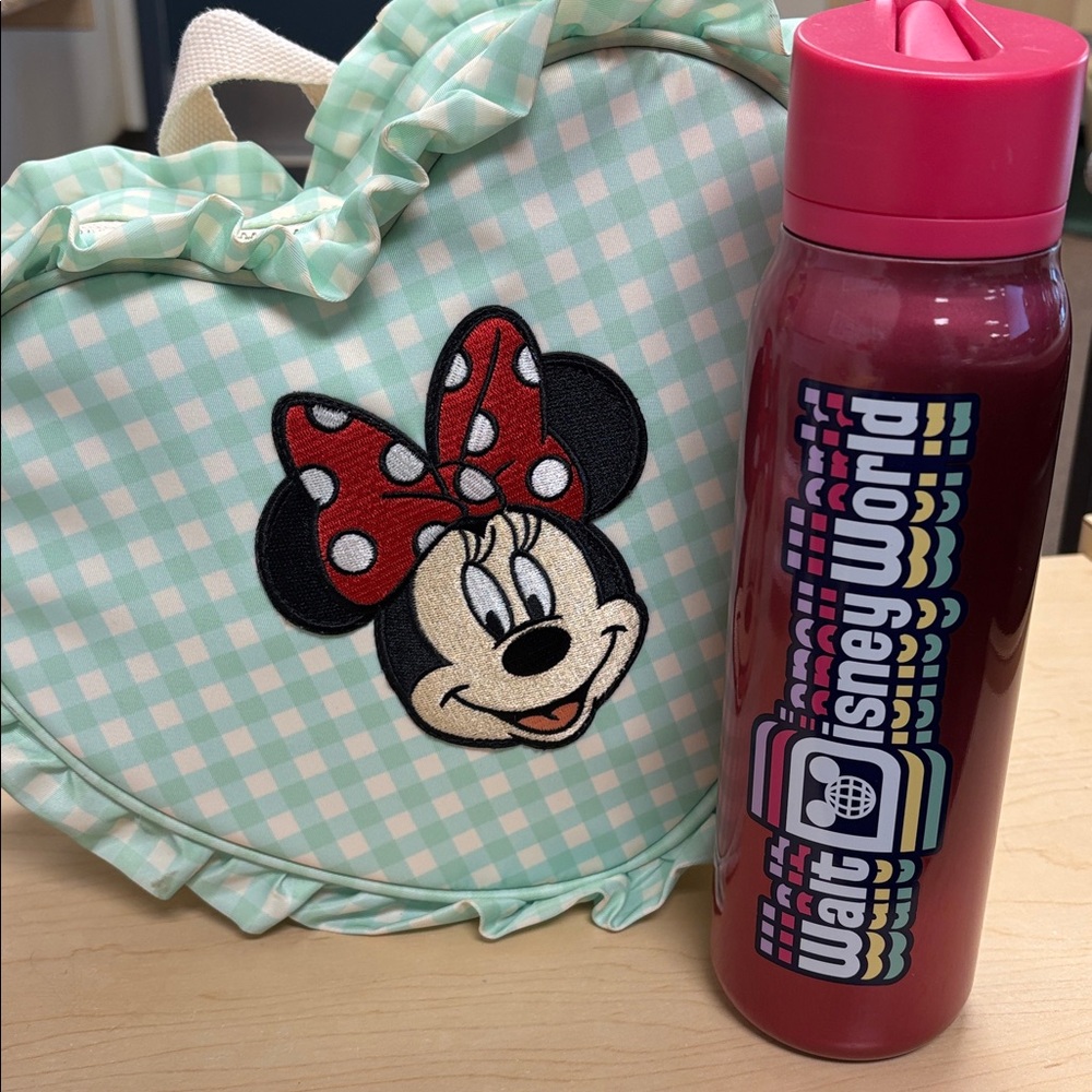 Starbucks x Disney World  Pink Metallic Water Bottle